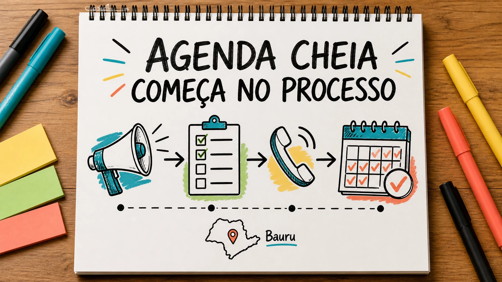 promover empresa local para preencher agenda em planejamento visual para negócios locais