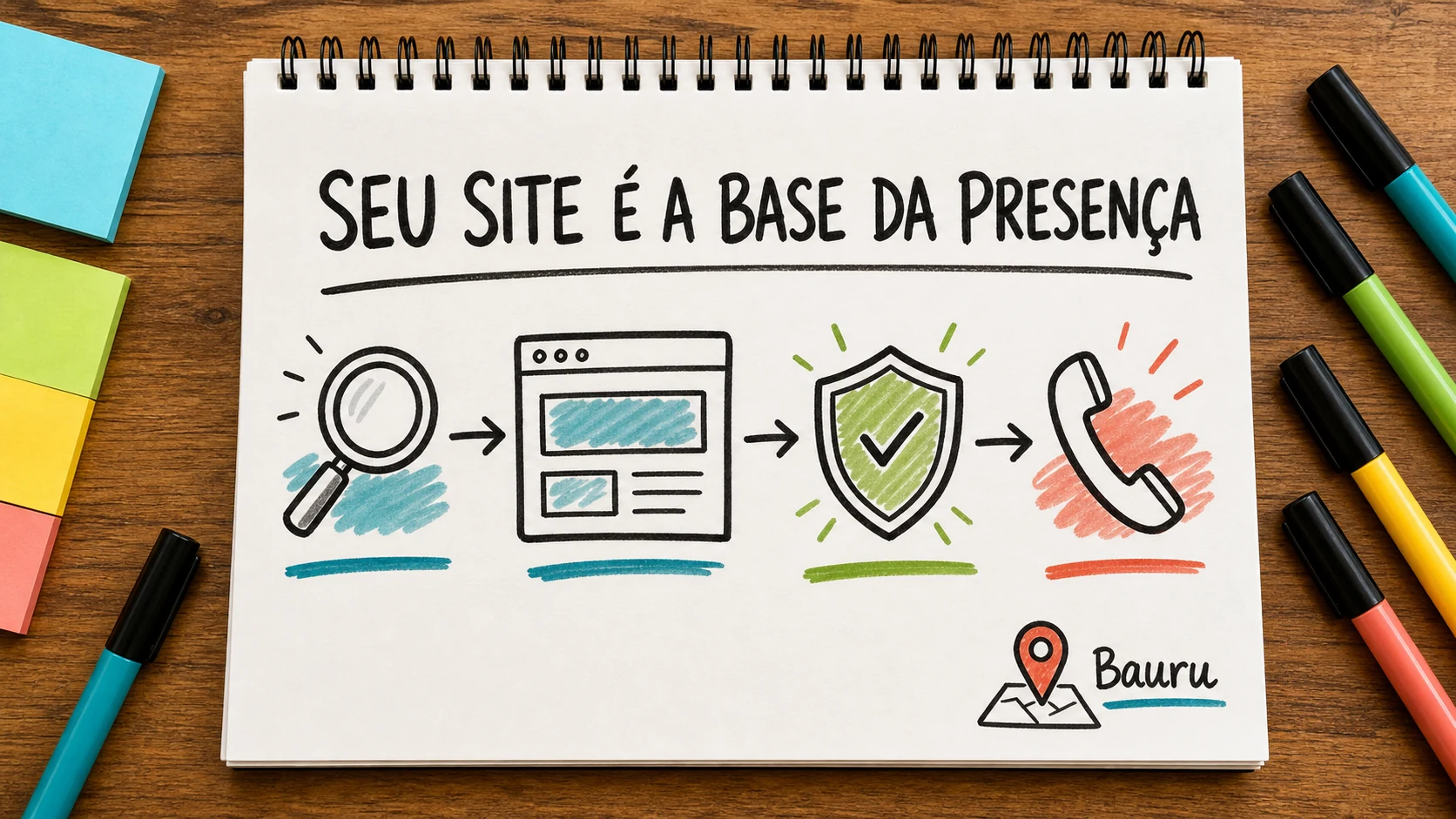 promover empresa local com site em planejamento visual para negócios locais