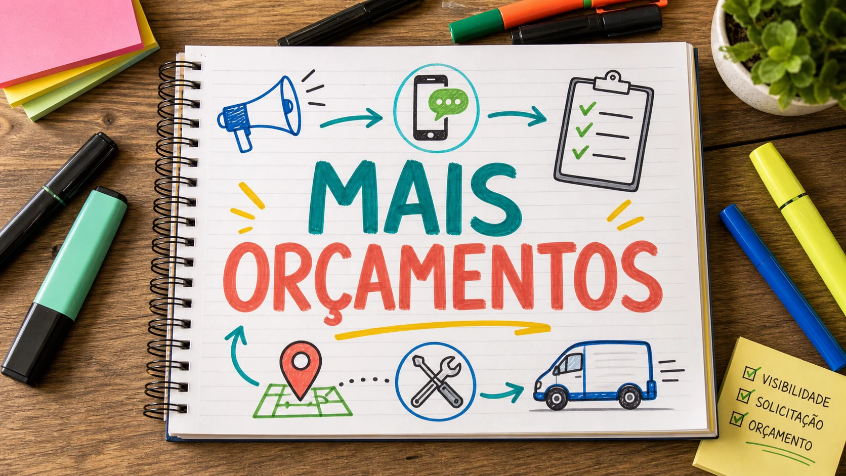 promover prestador de serviço local em planejamento visual para negócios locais
