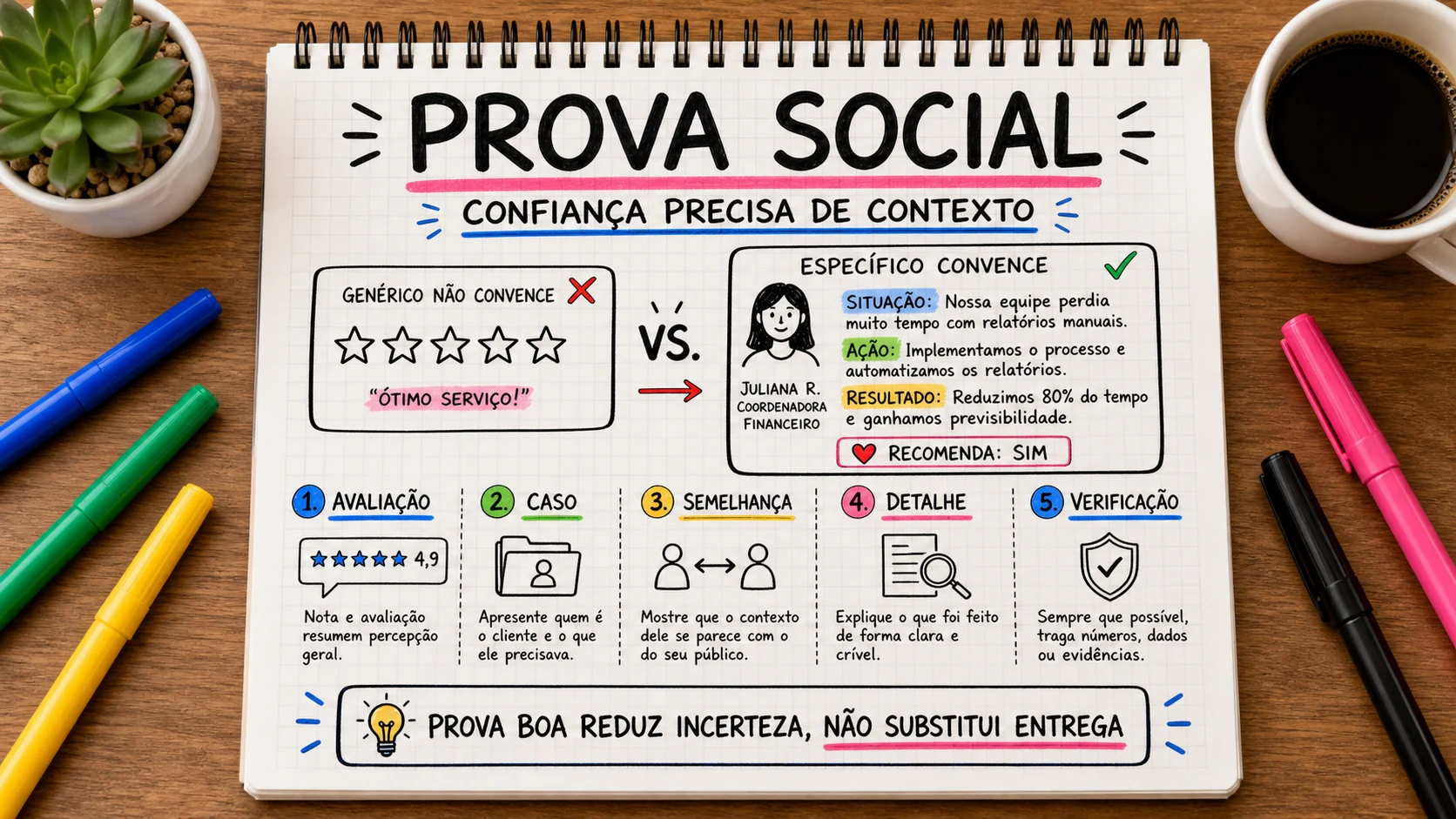 Prova social representado em uma cena editorial sobre escolha, contexto e decisão.