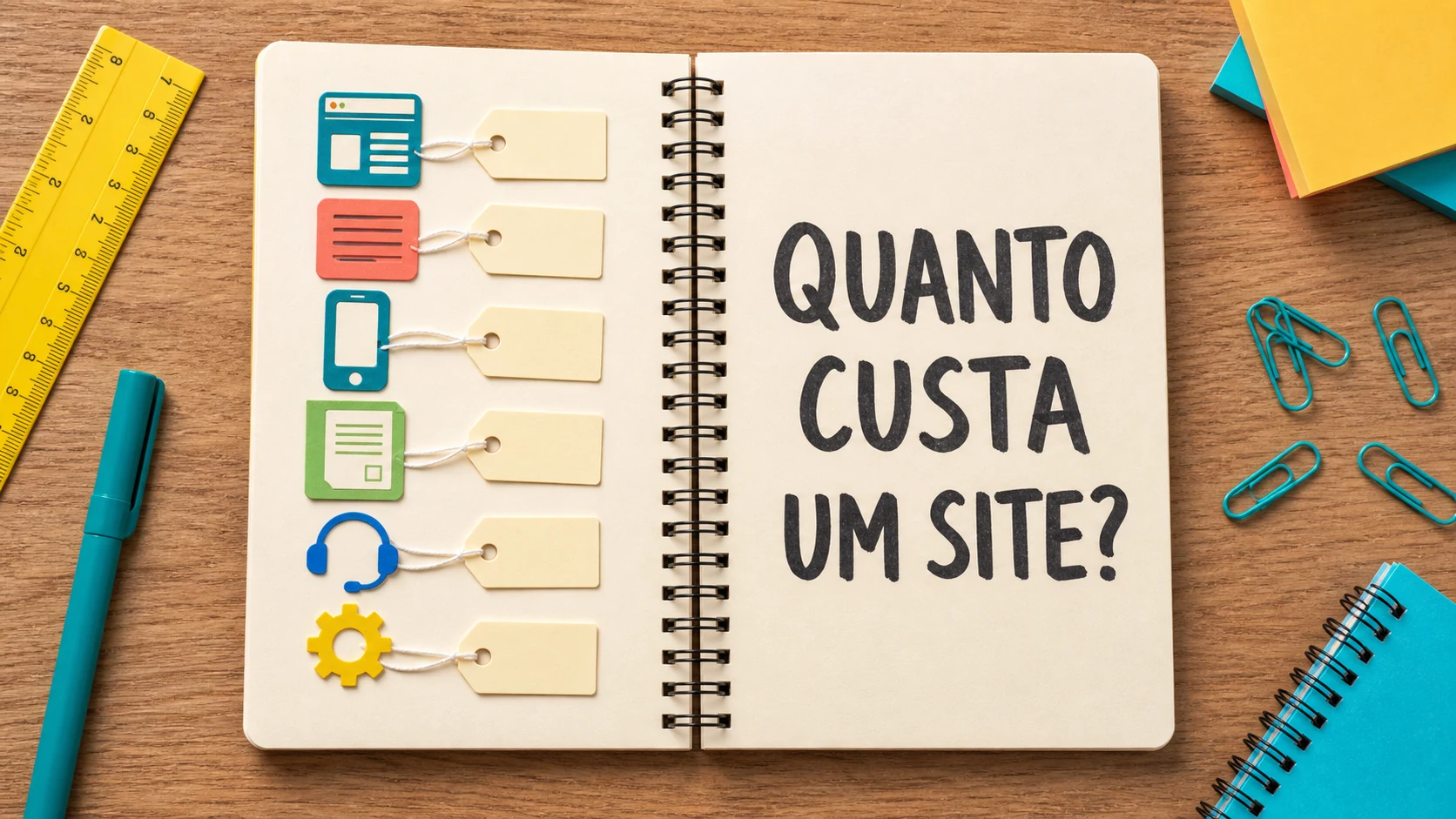 quanto custa um site calculado a partir do escopo real da empresa