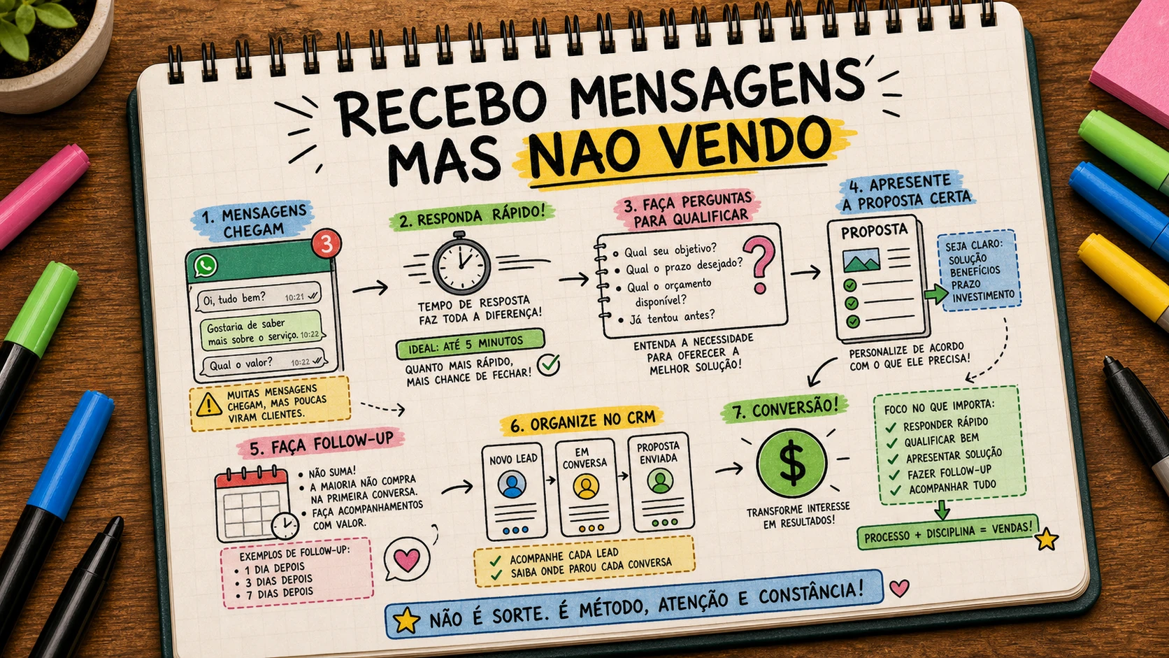 Recebo mensagens mas não vendo explicado com clareza para empresas em Bauru
