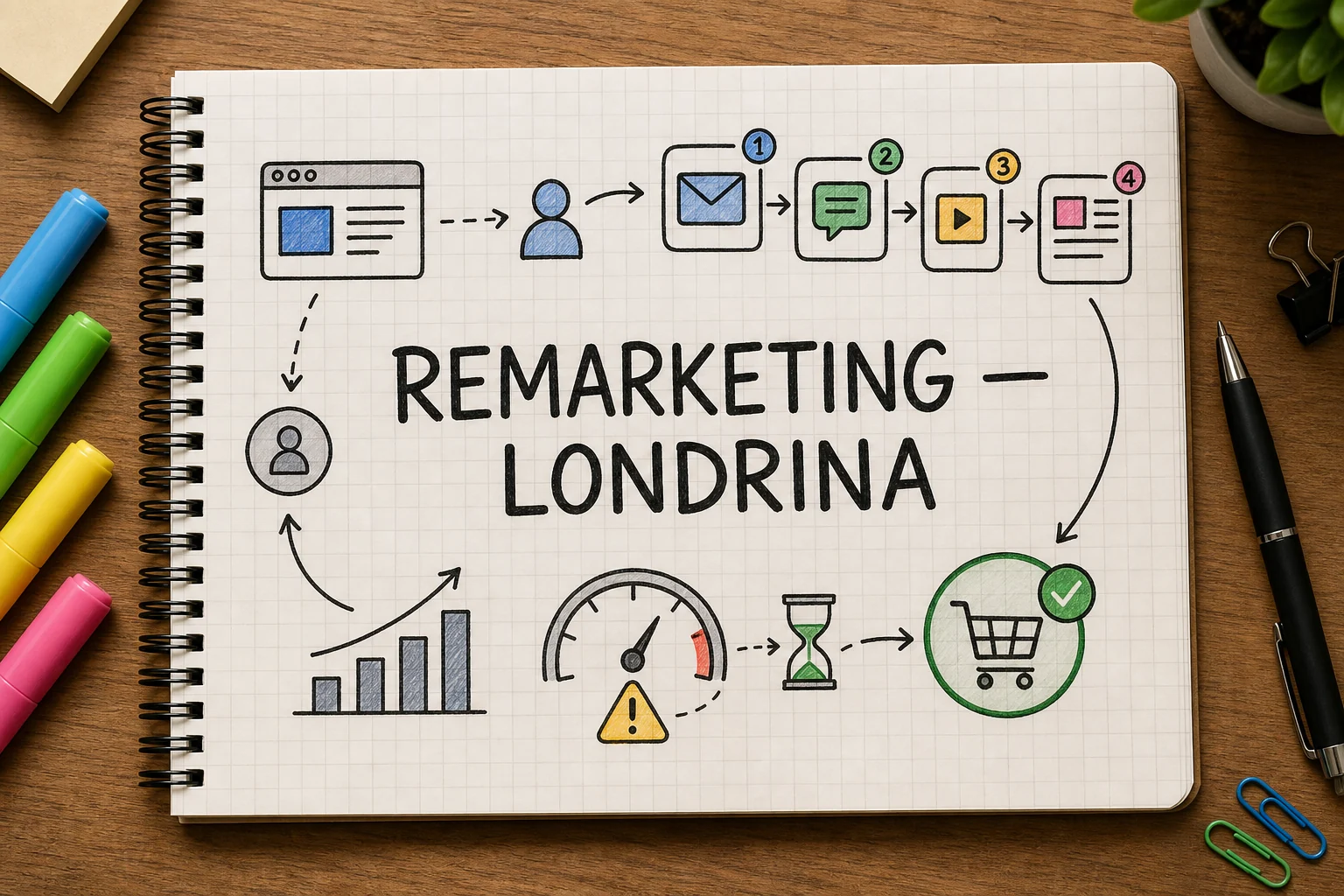 Remarketing em Londrina, com planejamento, métricas e decisões comerciais