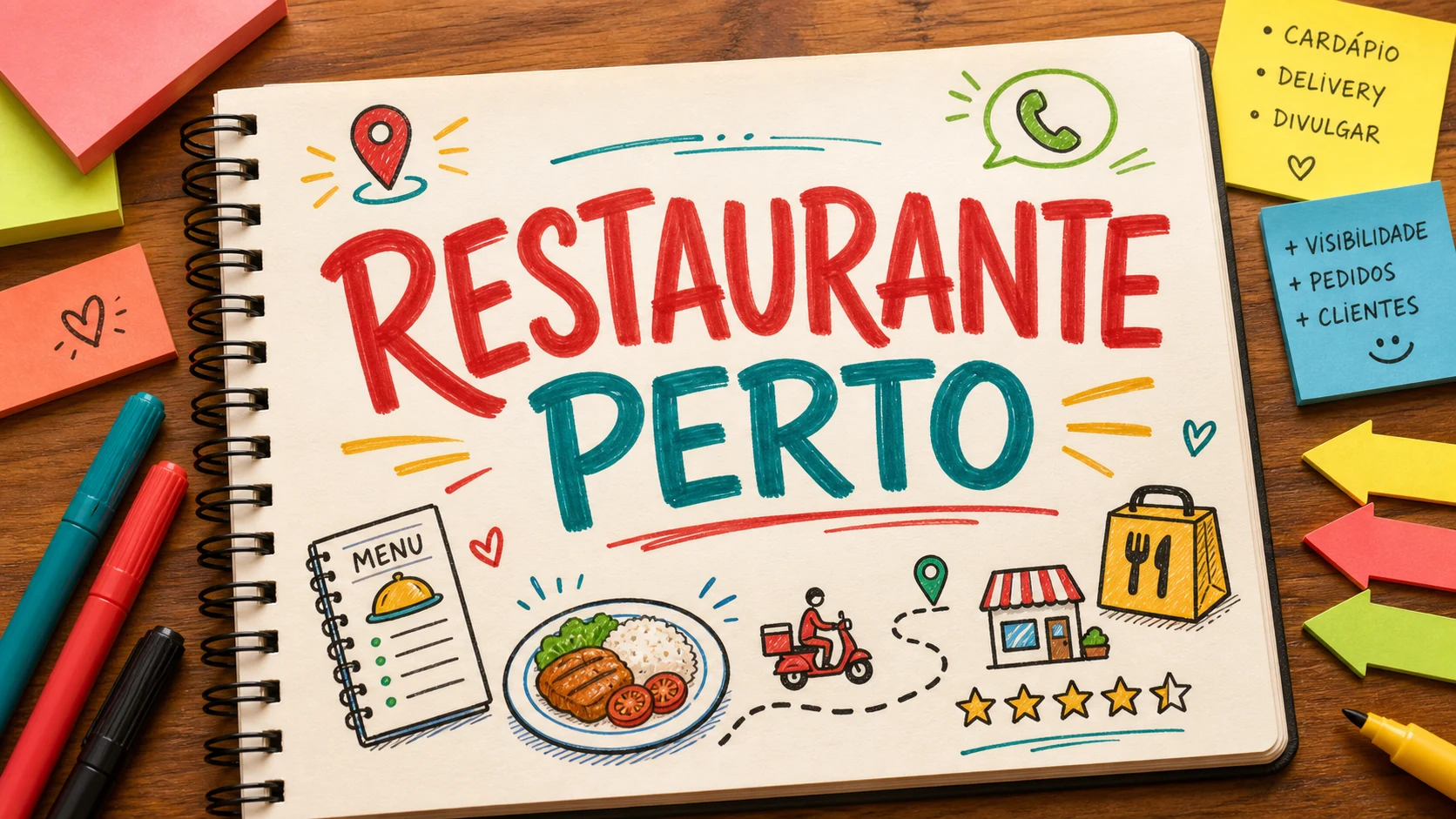restaurante aparecer perto de mim com fotos, cardápio, horário e pedido fácil