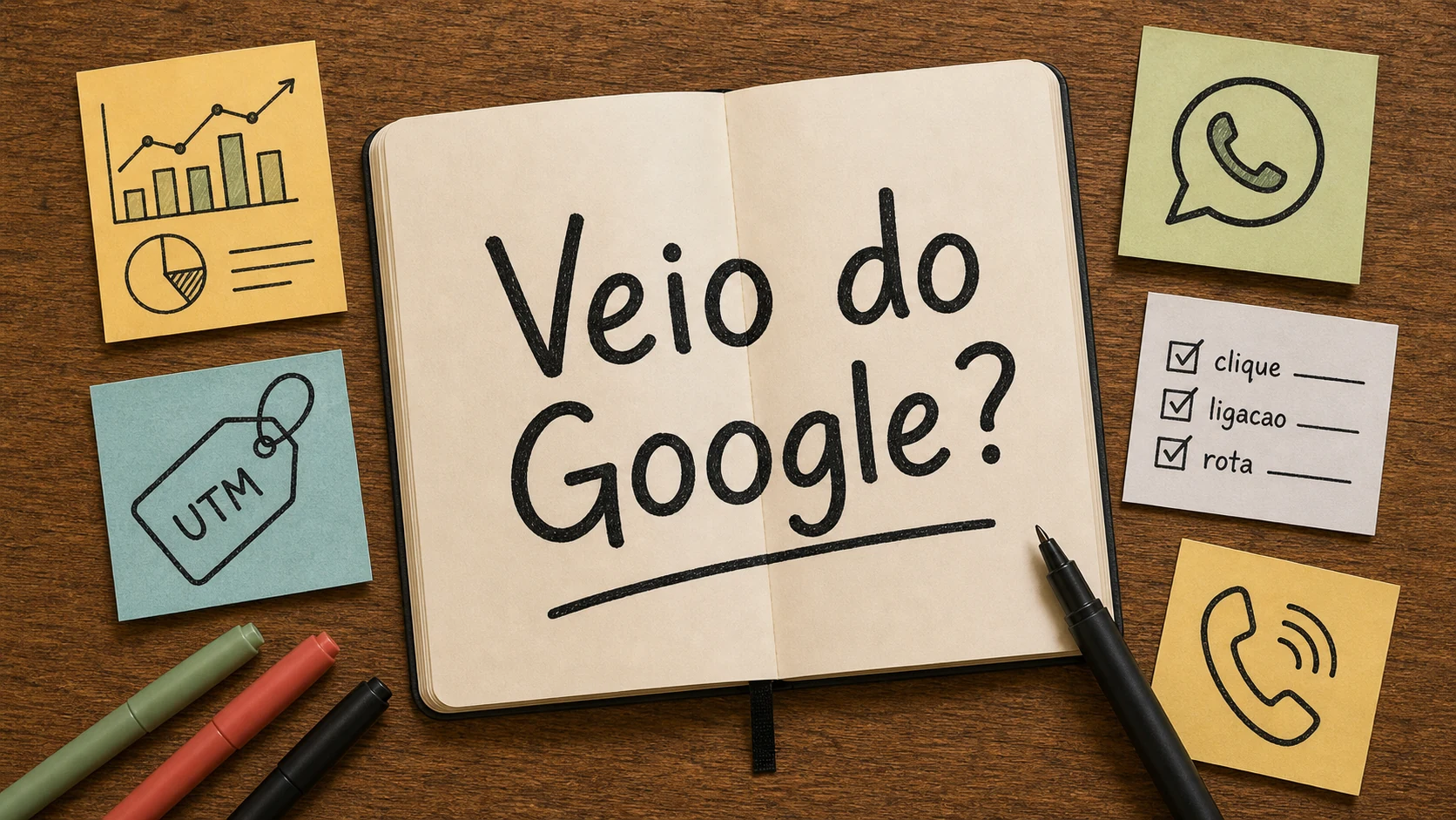 como saber se os clientes estão vindo do Google medindo cliques, ligações e WhatsApp