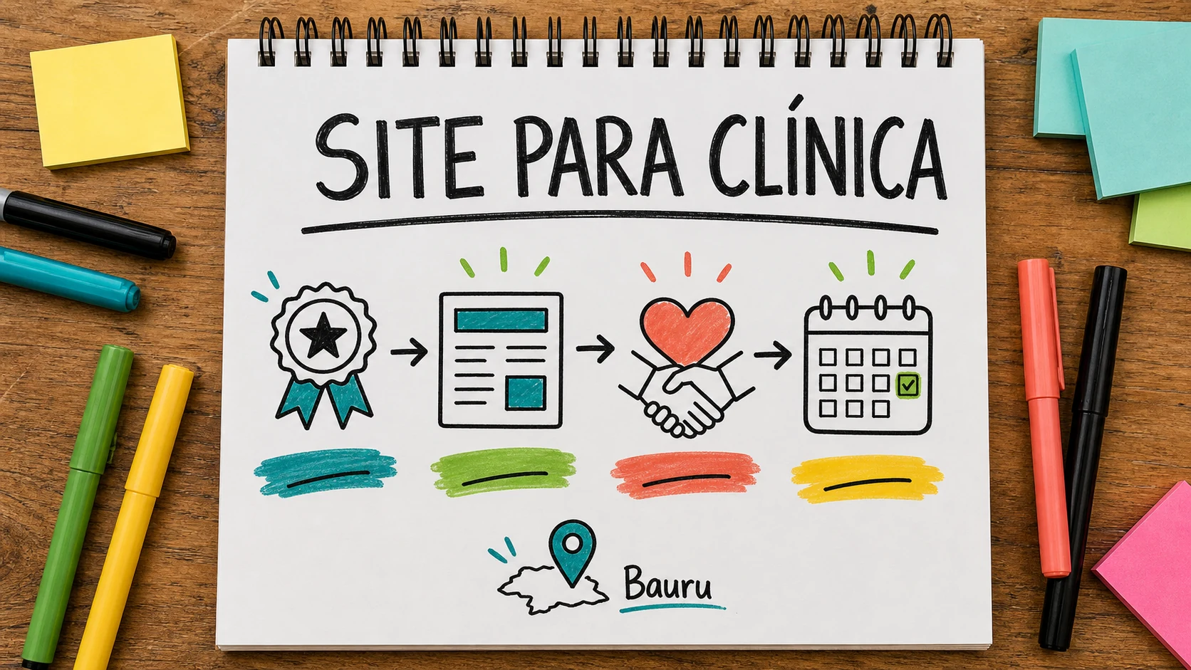quanto custa site para clínica com especialidades, agendamento e confiança