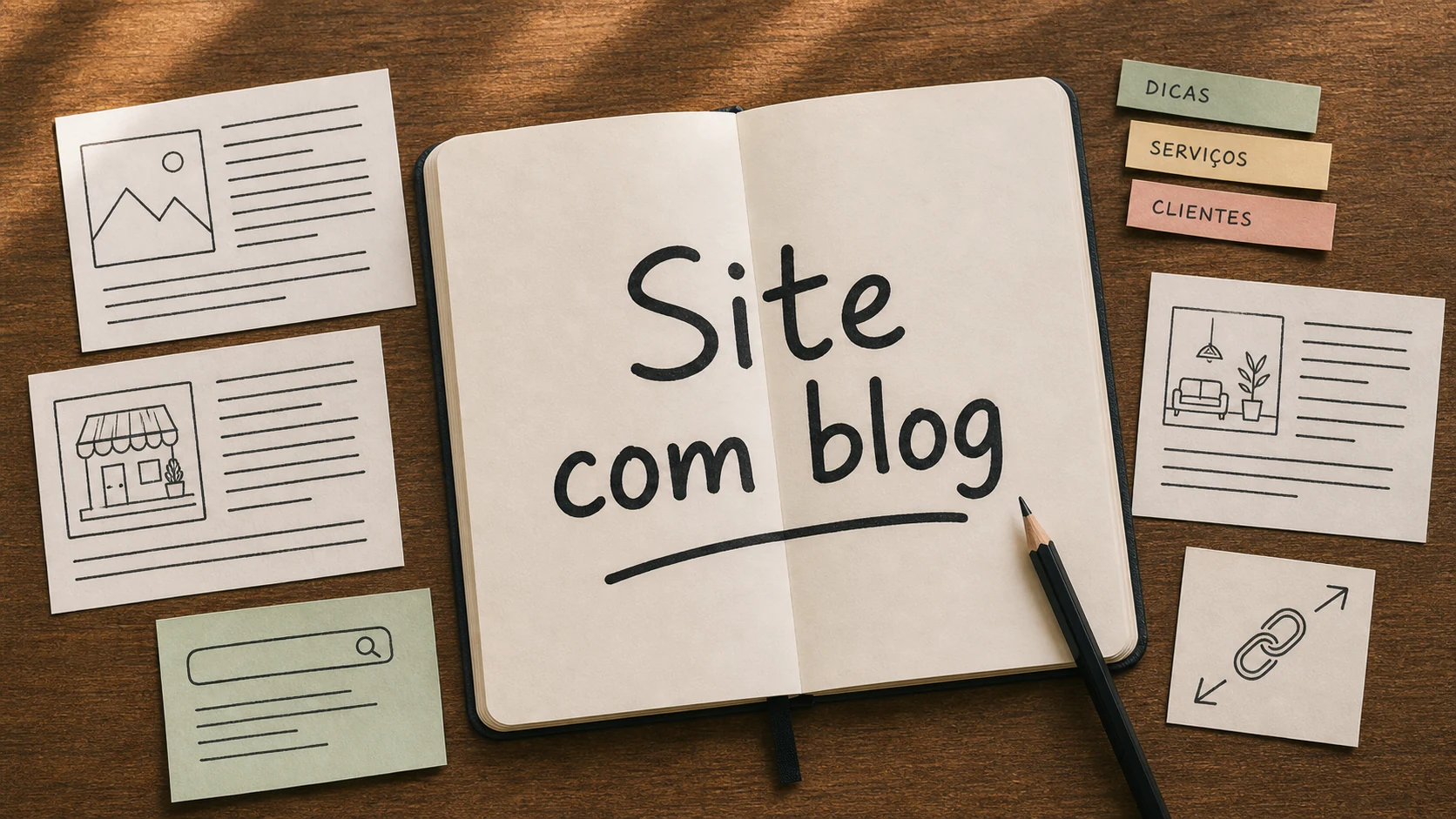 quanto custa site com blog para empresa com artigos e páginas de serviço