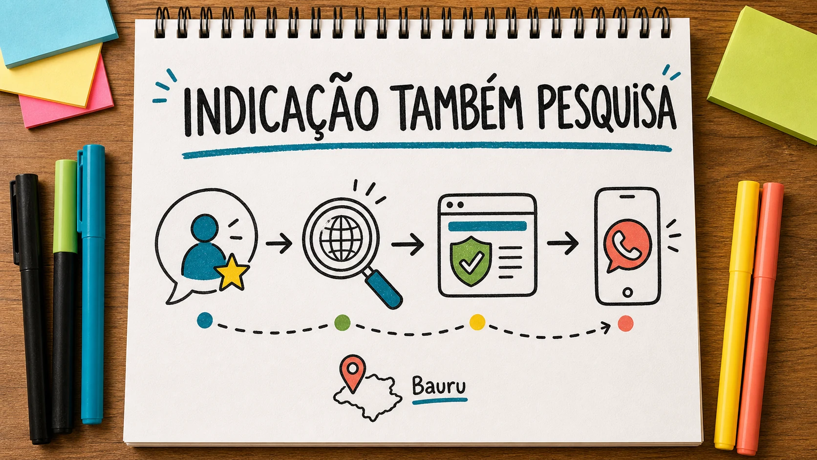 site para empresa que depende de indicação transformar reputação em presença online