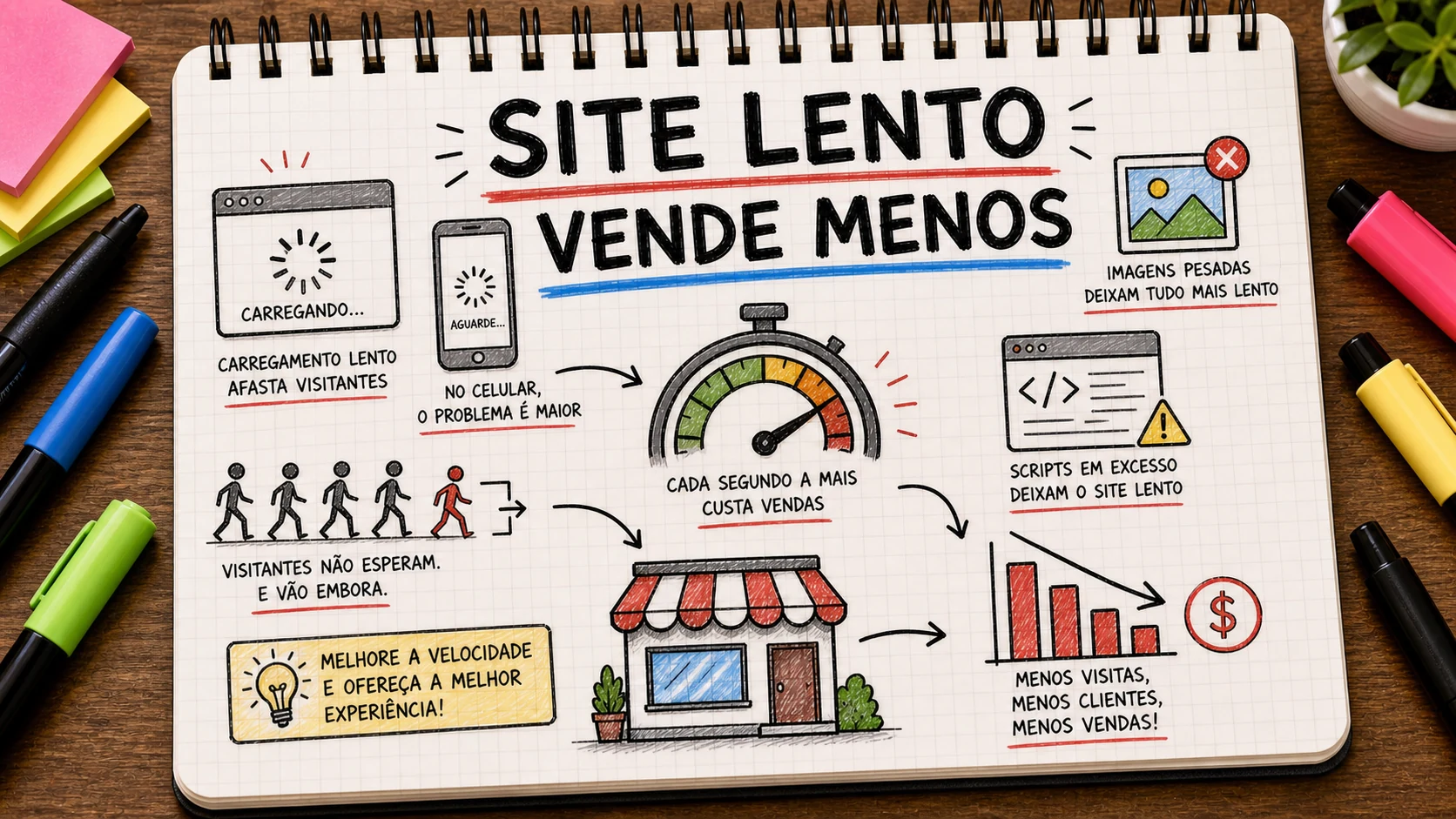 Site lento prejudica vendas com carregamento no celular e perda de contatos