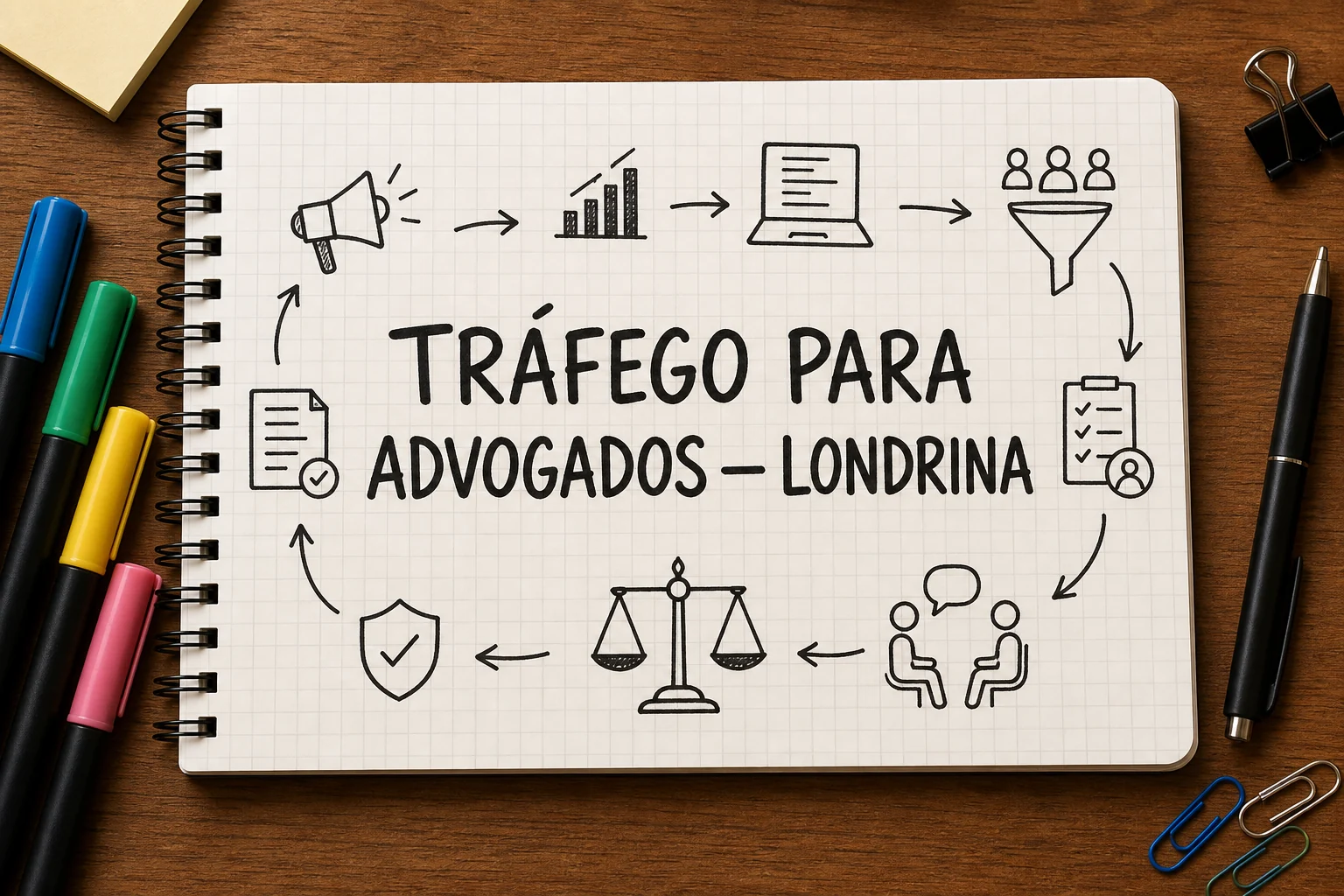 Tráfego pago para advogados em Londrina, com planejamento, métricas e decisões comerciais