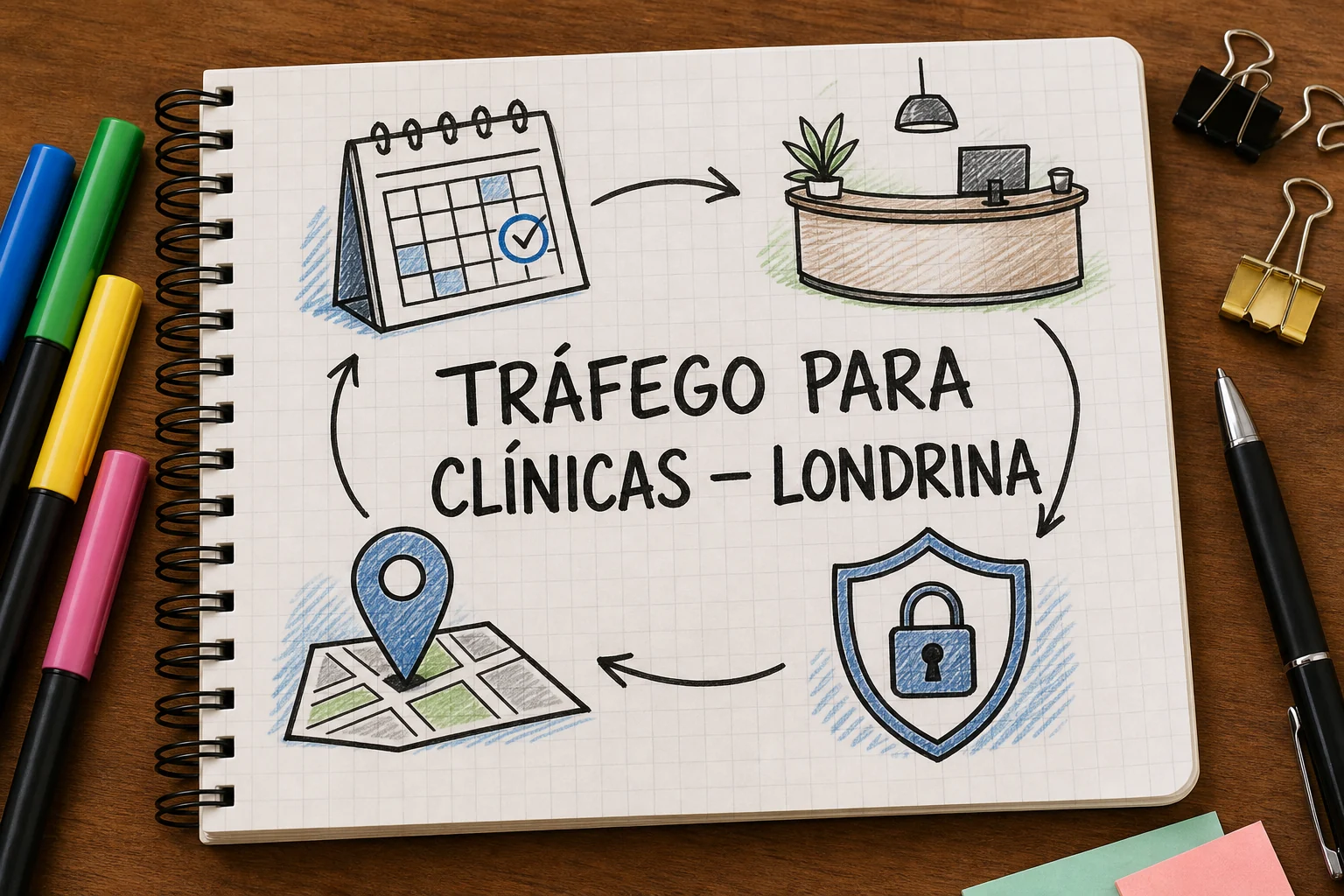 Tráfego pago para clínicas em Londrina, com planejamento, métricas e decisões comerciais