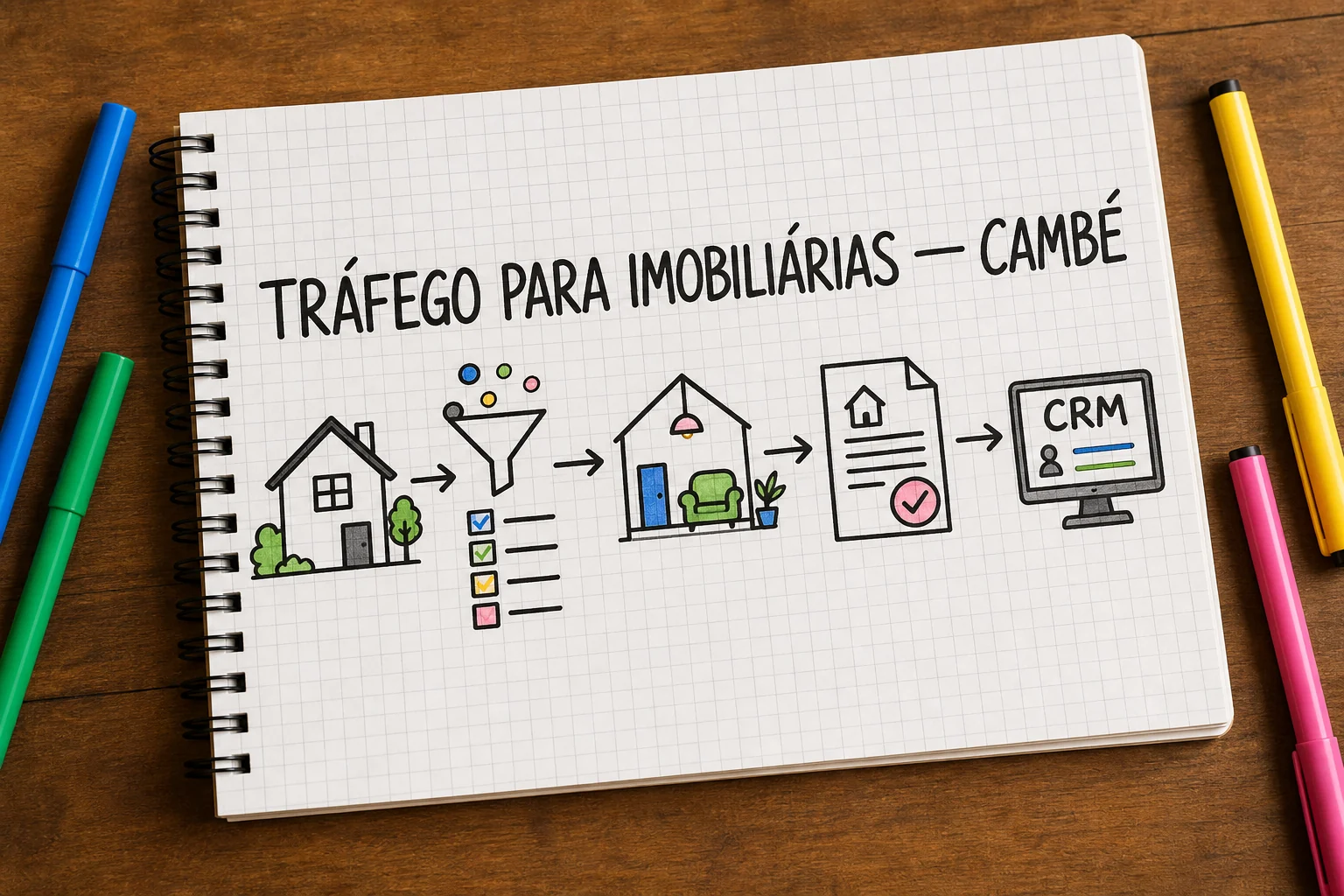 Tráfego pago para imobiliárias em Cambé, com planejamento, métricas e decisões comerciais