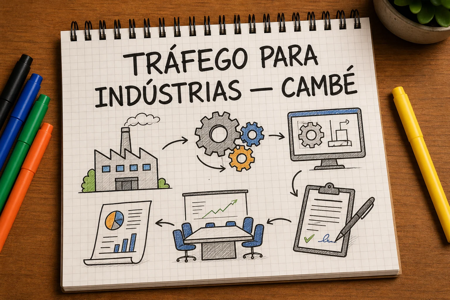 Tráfego pago para indústrias em Cambé, com planejamento, métricas e decisões comerciais