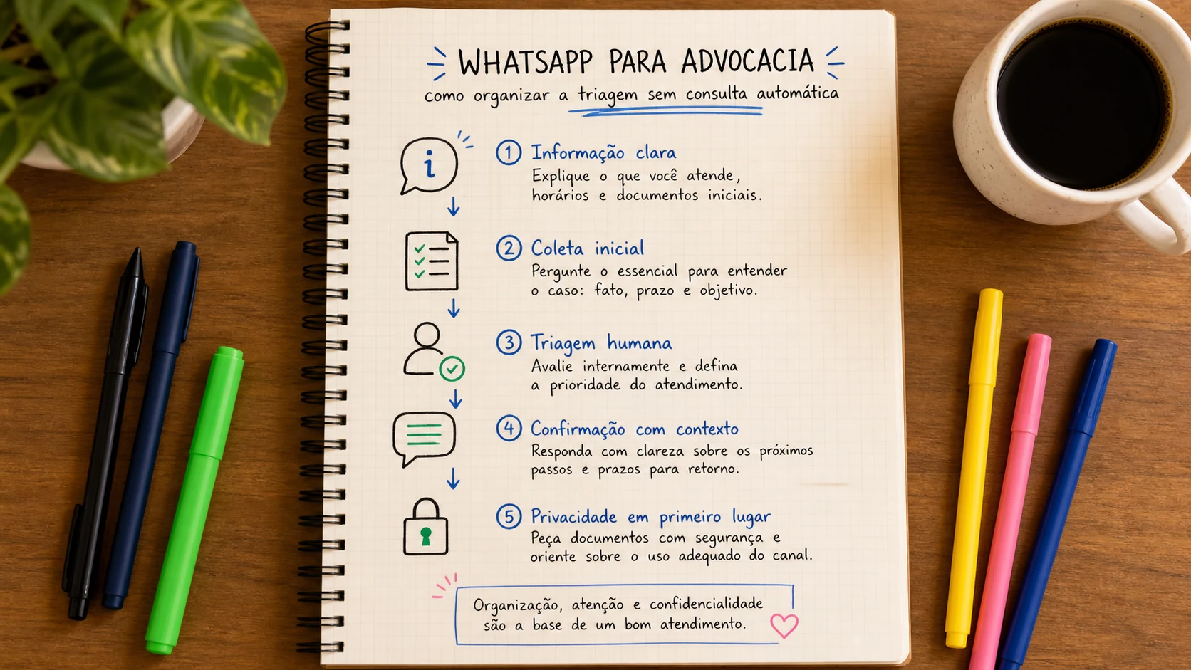 Infográfico sobre WhatsApp para advocacia aplicado a escritórios de advocacia.